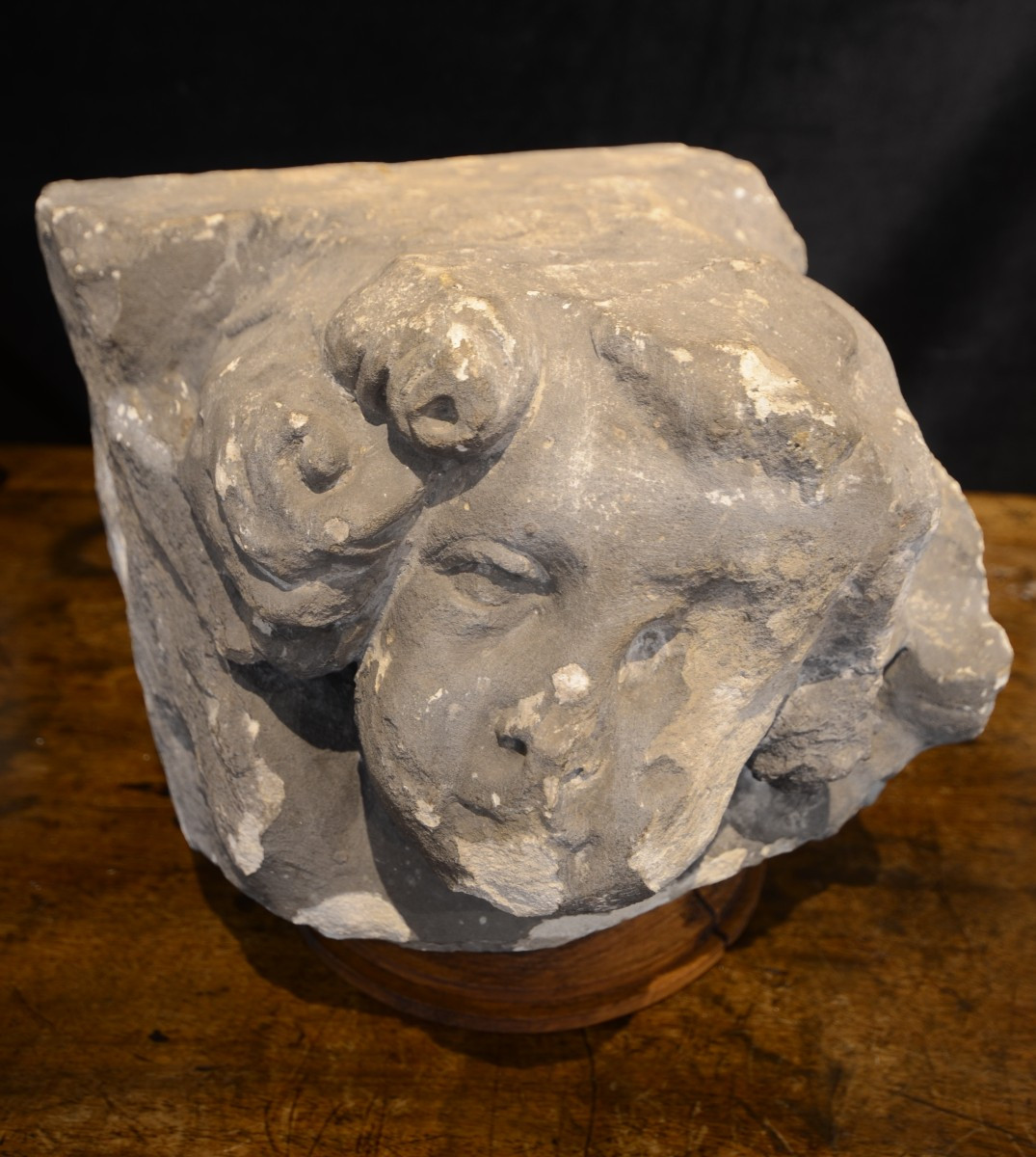 Putto Head. Early Seventeenth Century.-photo-3