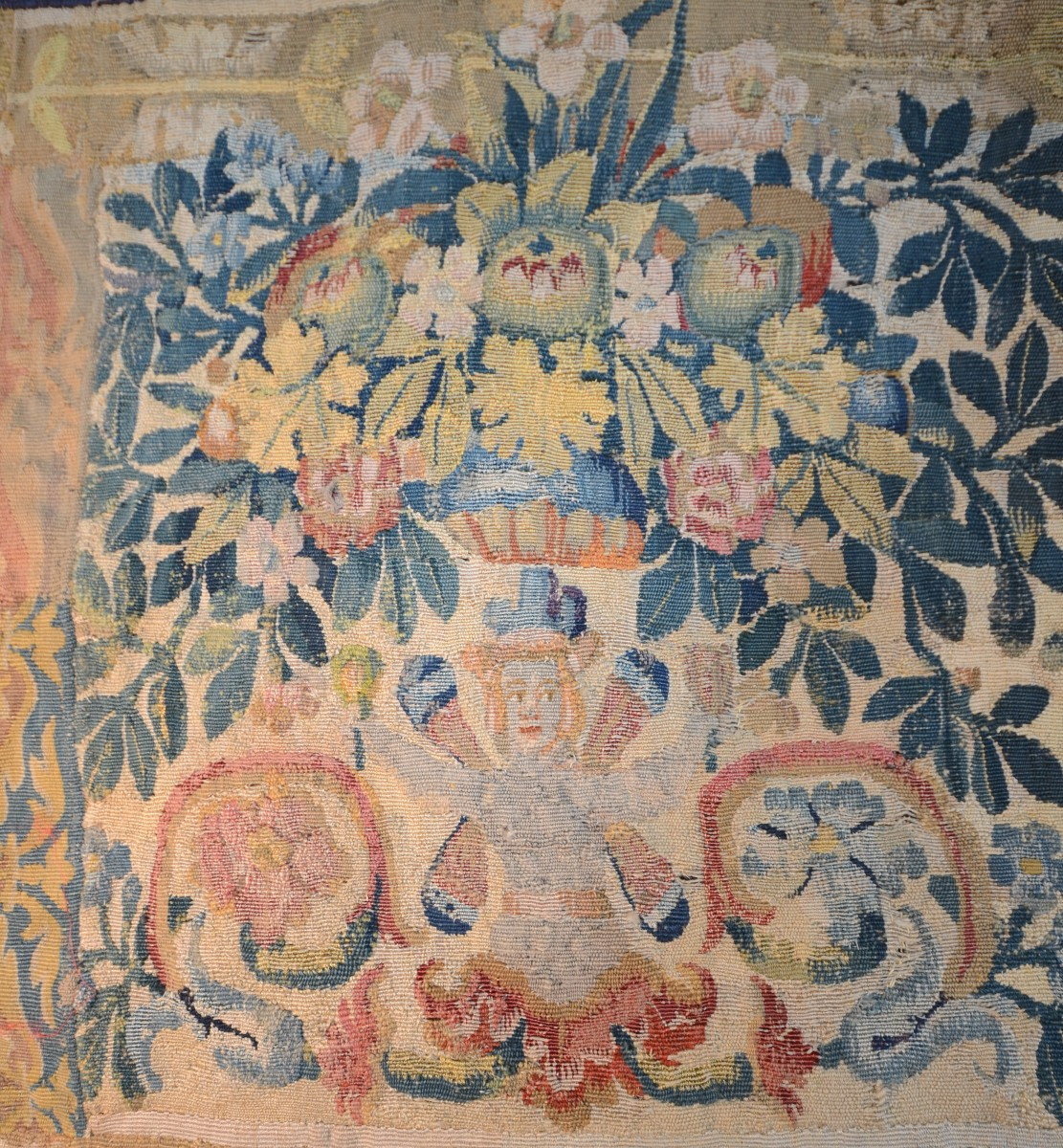 Petit Point Tapestry Border. Seventeenth Century.-photo-3