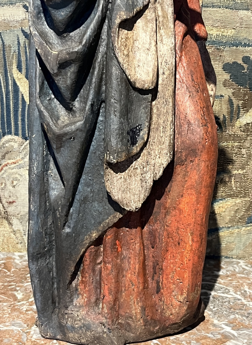 Saint Catherine With Wheel.15th Century.-photo-5