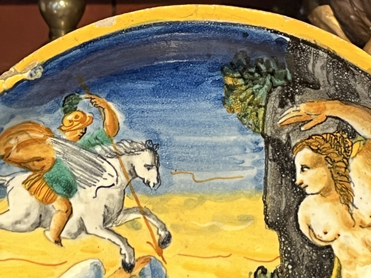 Majolique: Nevers ou Lyon. Fin du XVIeme siècle.-photo-4