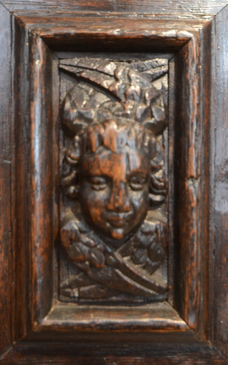 Furniture Panel. Seventeenth Century.-photo-3