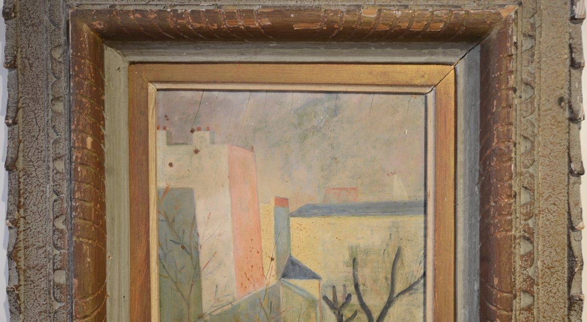 Serge Signor Or Carlos Sergio Signori. Oil On Panel. 20th Century.-photo-4