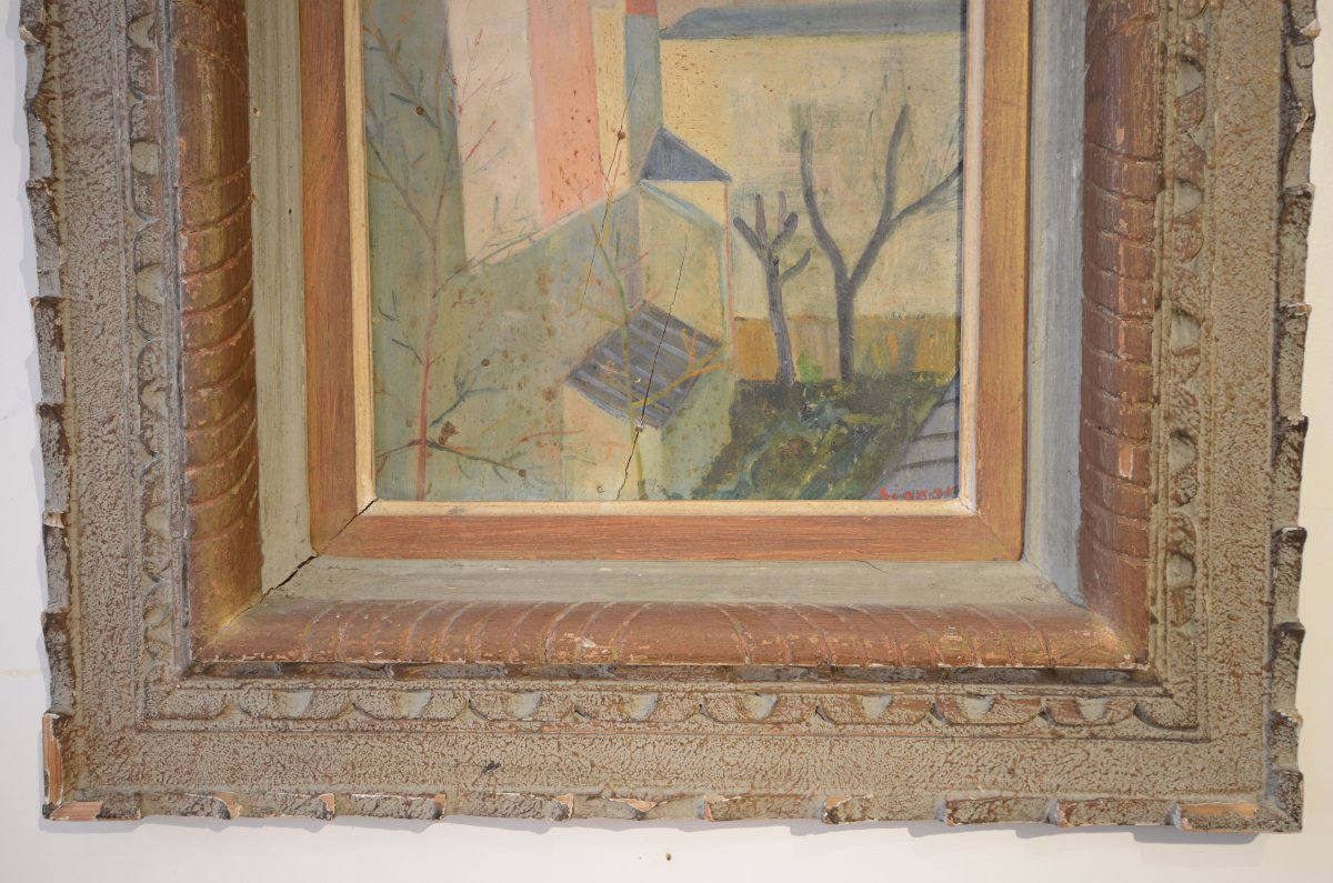 Serge Signor Or Carlos Sergio Signori. Oil On Panel. 20th Century.-photo-2