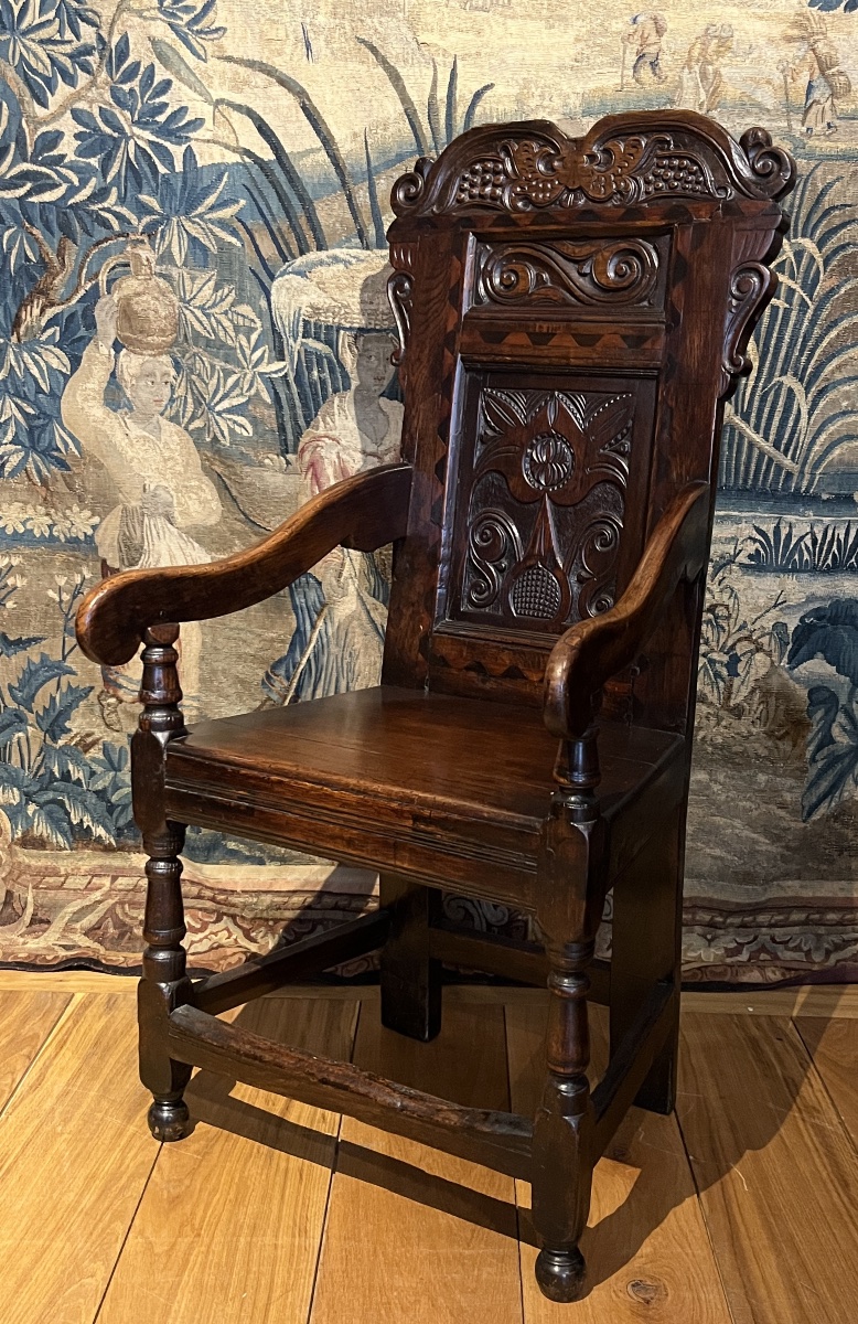 Fauteuil Charles Ier. Dix-septième siècle.-photo-3
