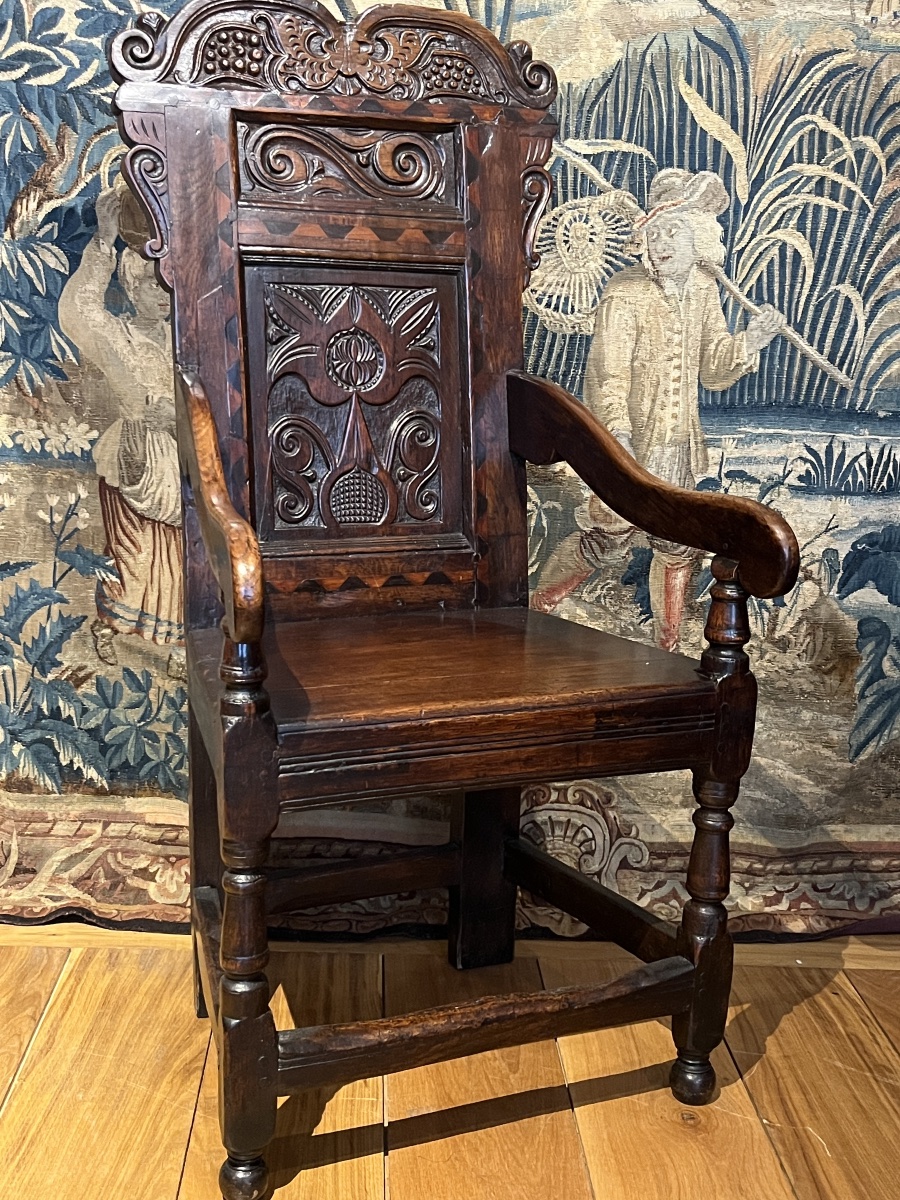 Fauteuil Charles Ier. Dix-septième siècle.