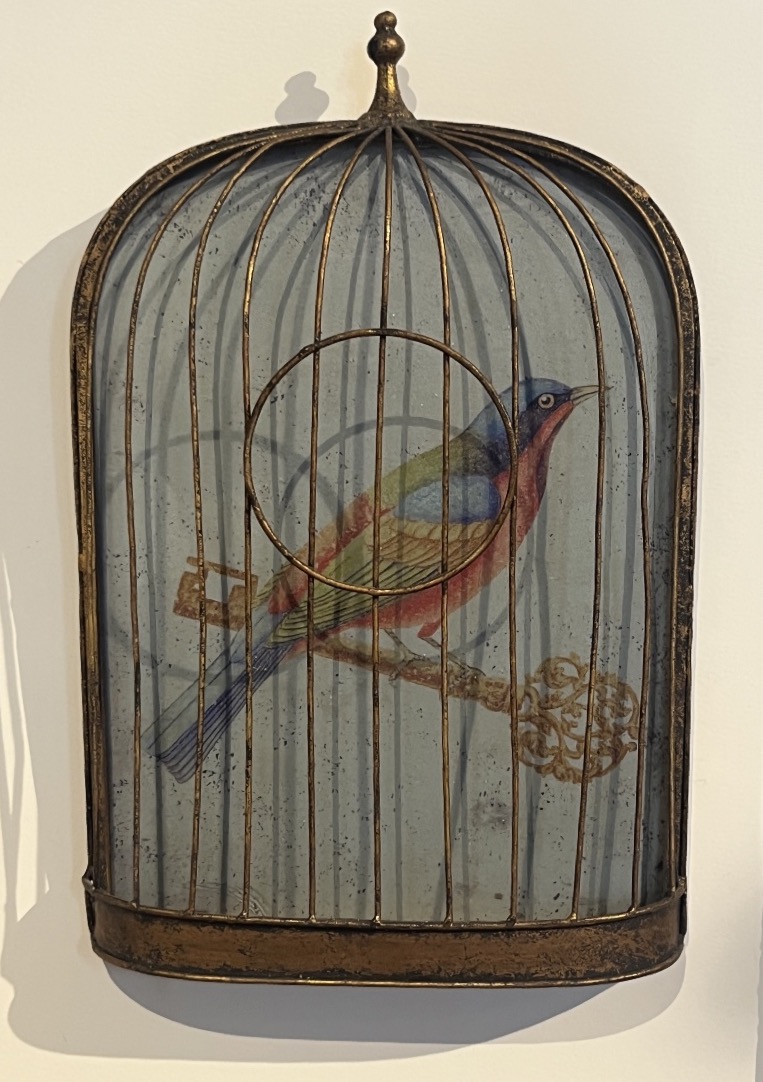 Two Decorative Wall-mounted Birdcages.-photo-3