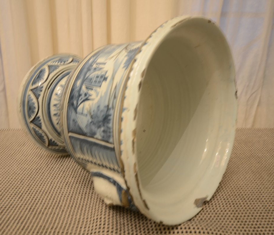 Nevers Earthenware Planter. 18th Century.-photo-6