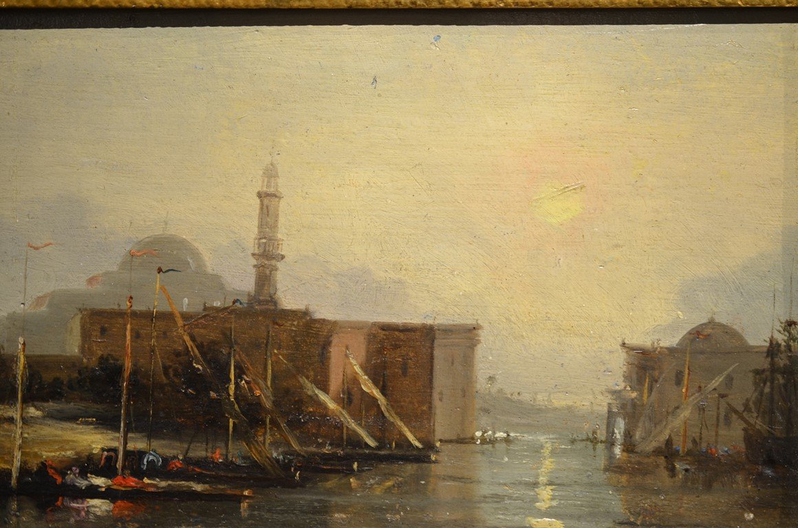 Henry Duvieux ( Attribué à ). Vue De Constantinople.-photo-2