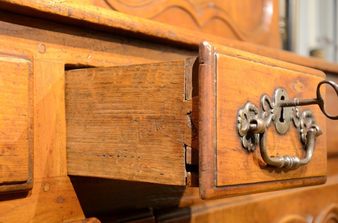 Louis XV Period Buffet In Cherry Wood.-photo-6