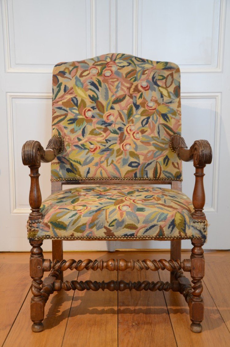 Armchair From The Louis XIV Period.-photo-1