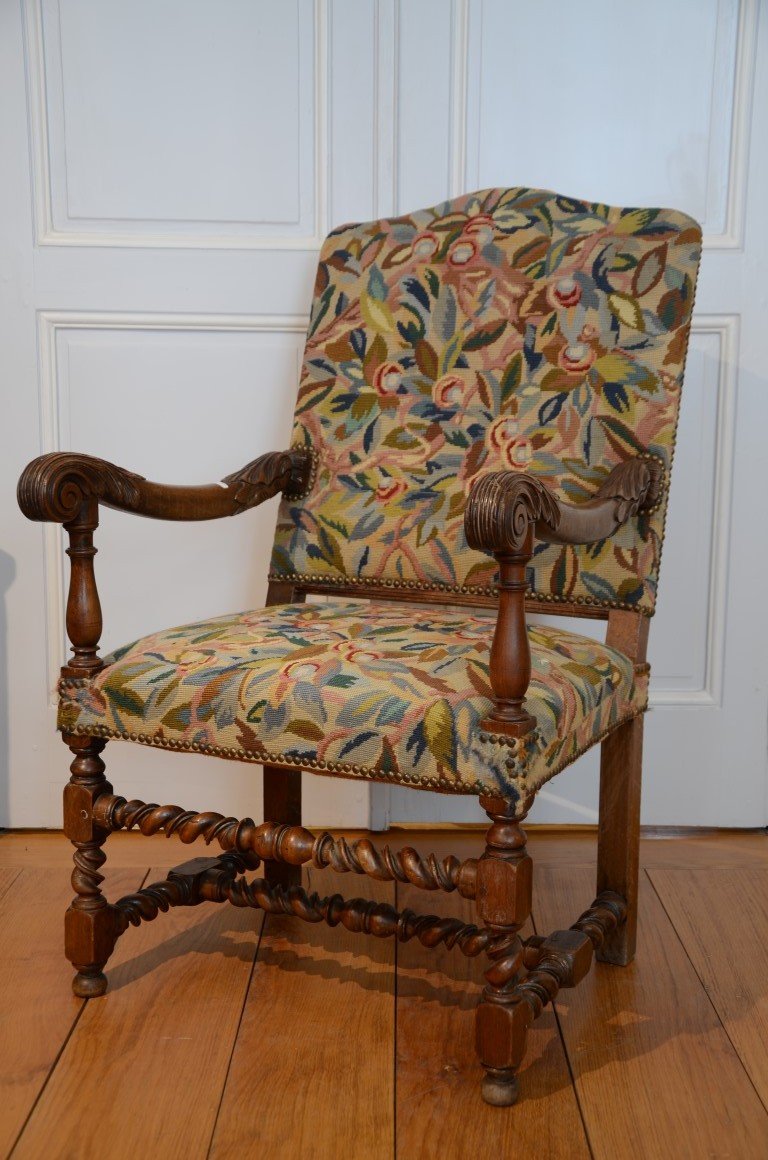 Armchair From The Louis XIV Period.-photo-4