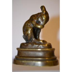 Isidore Jules Bonheur: Lapin en bronze.