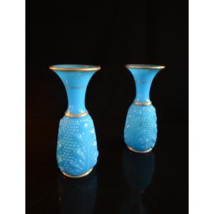 Baccarat. Paire de vases. Epoque Napoléon III.