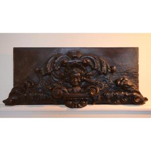 Petit panneau sculpté. Dix-septième siècle.