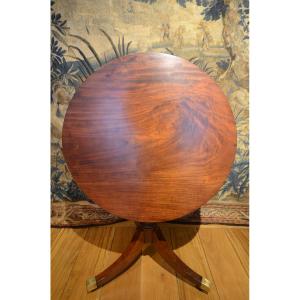 Rocking Pedestal Table. Regency Period.