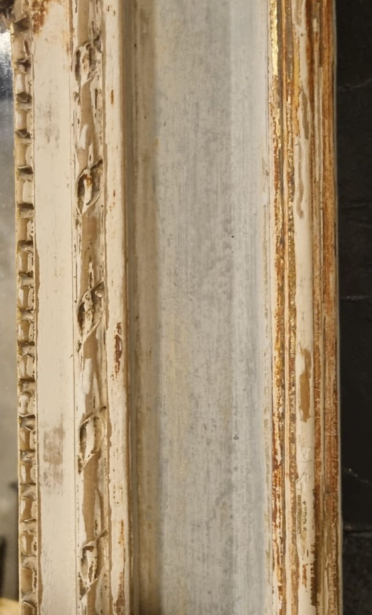 Trumeau d'entre-deux en bois sculpté-photo-3