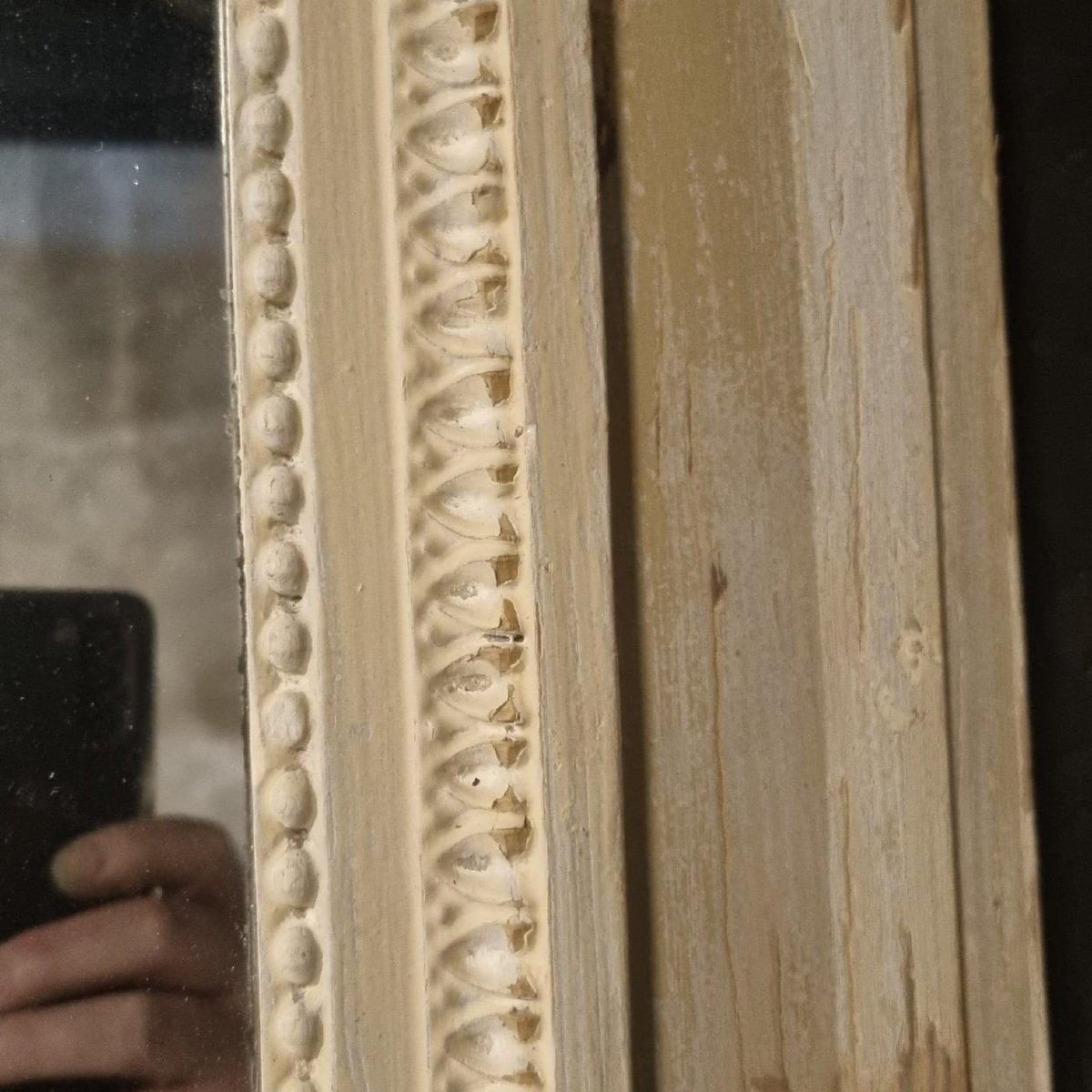 Miroir de boiserie Louis XVI-photo-1