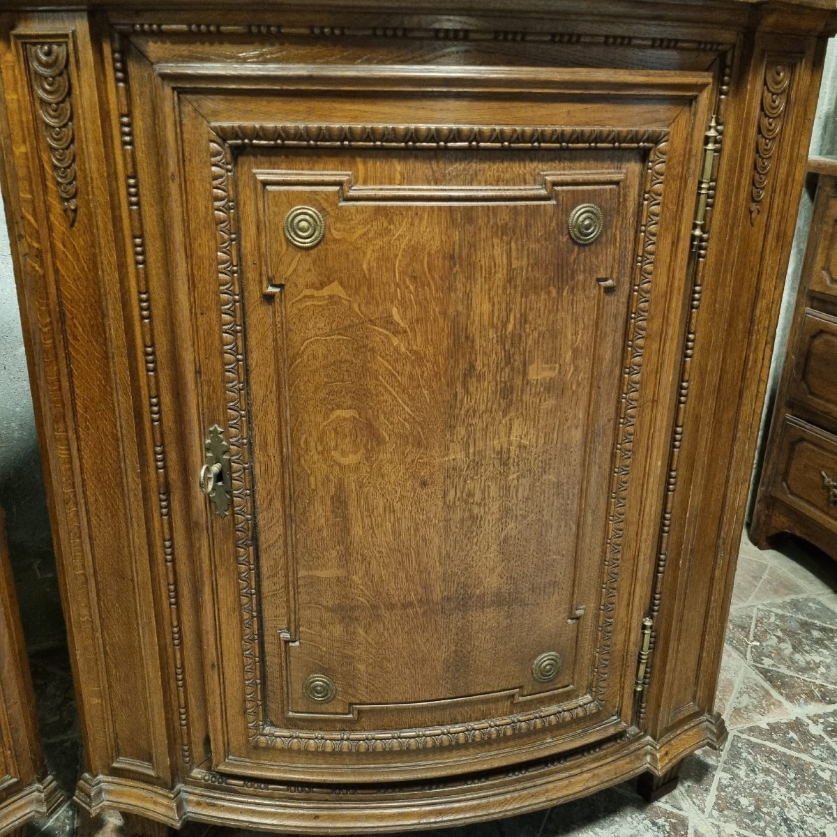 Pair Of Louis XVI Style Corner Cupboards-photo-3