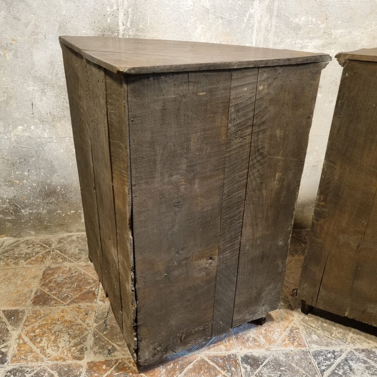 Pair Of Louis XVI Style Corner Cupboards-photo-5