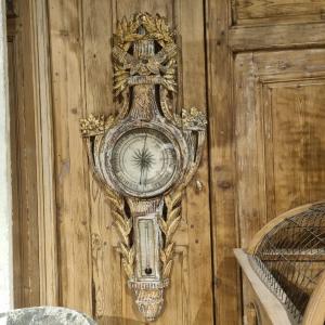 Louis XVI Style Barometer In Giltwood