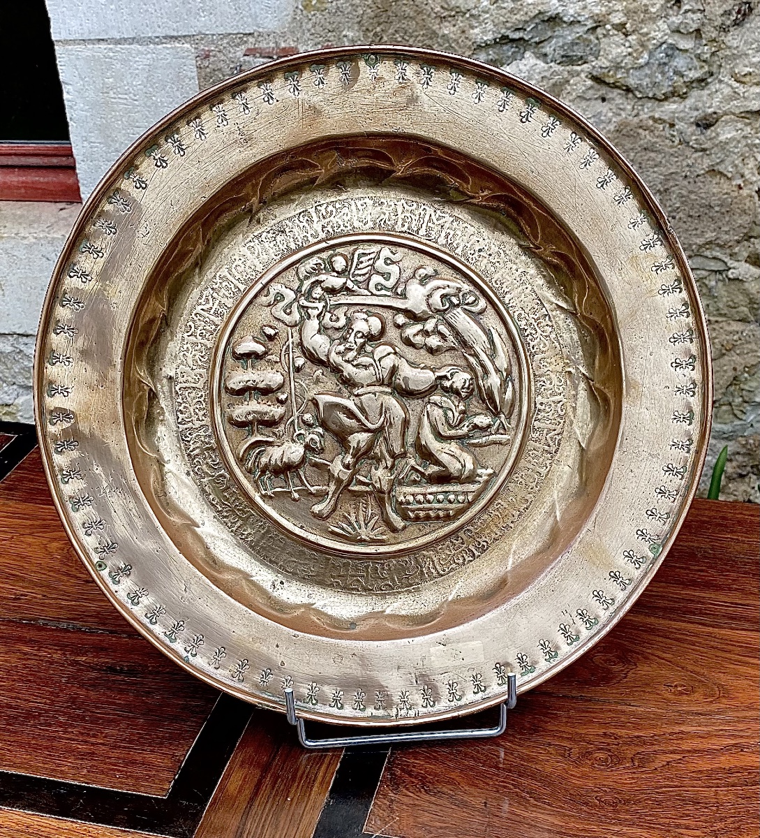 Offering Plate: The Sacrifice Of Isaac, Nuremberg, 16th Century