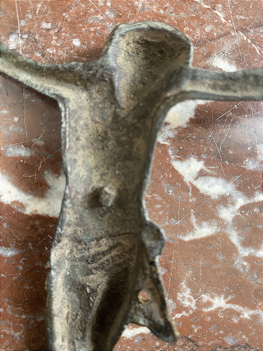 Bronze Wall-mounted Christ Figure, Auvergne, Late 15th–early 16th Century-photo-3