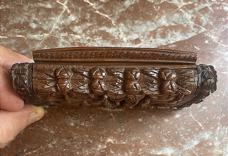 Large Convict's Snuffbox Made Of Rosewood And Corozo, Early 19th Century-photo-4