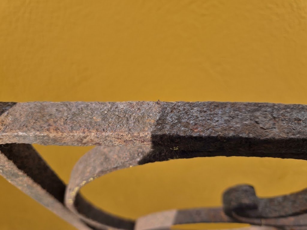 Ancienne grille garde-corps en fer forgé Louis XIV-photo-2