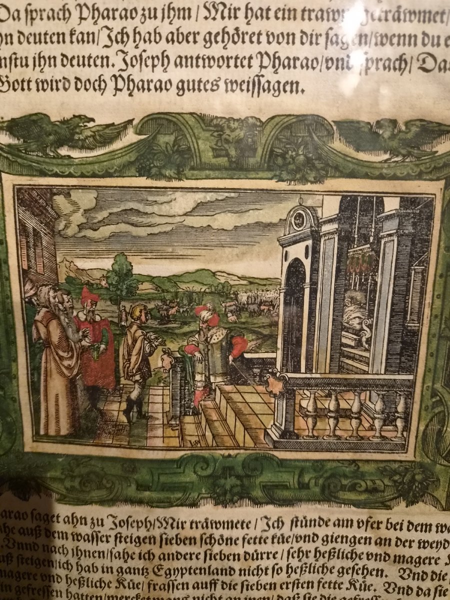 Rare Illuminated 16th-century Engraving – Virgil Solis (1514–1562)-photo-3