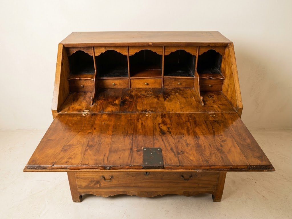 Scriban Chest Of Drawers With Marquetry – 18th Century-photo-3