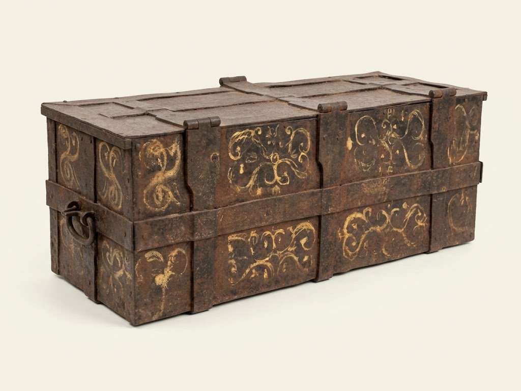 Important Marine Safe Or Wrought-iron Safe – 17th Century-photo-3