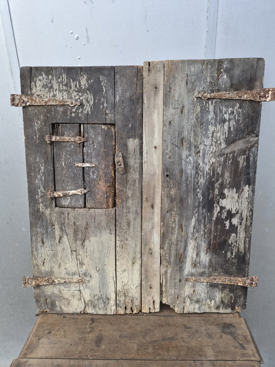 Rare Small Door Or Window Shutter From The Medieval / High Middle Ages—15th–16th Centuries-photo-2