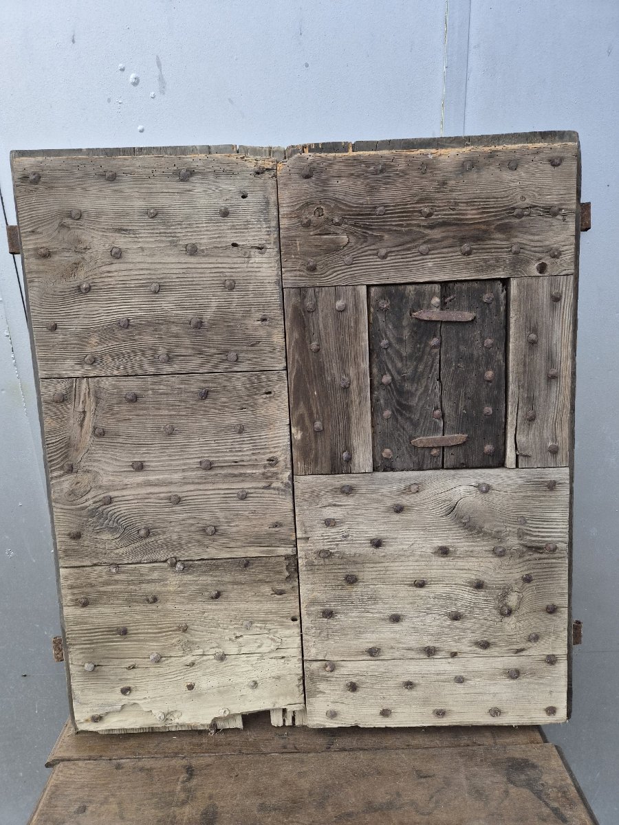 Rare Small Door Or Window Shutter From The Medieval / High Middle Ages—15th–16th Centuries