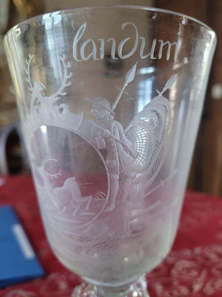 Engraved Glass With Hunting Motifs – Bohemia Or Saxony, Regency Period, Circa 1700–1730-photo-3