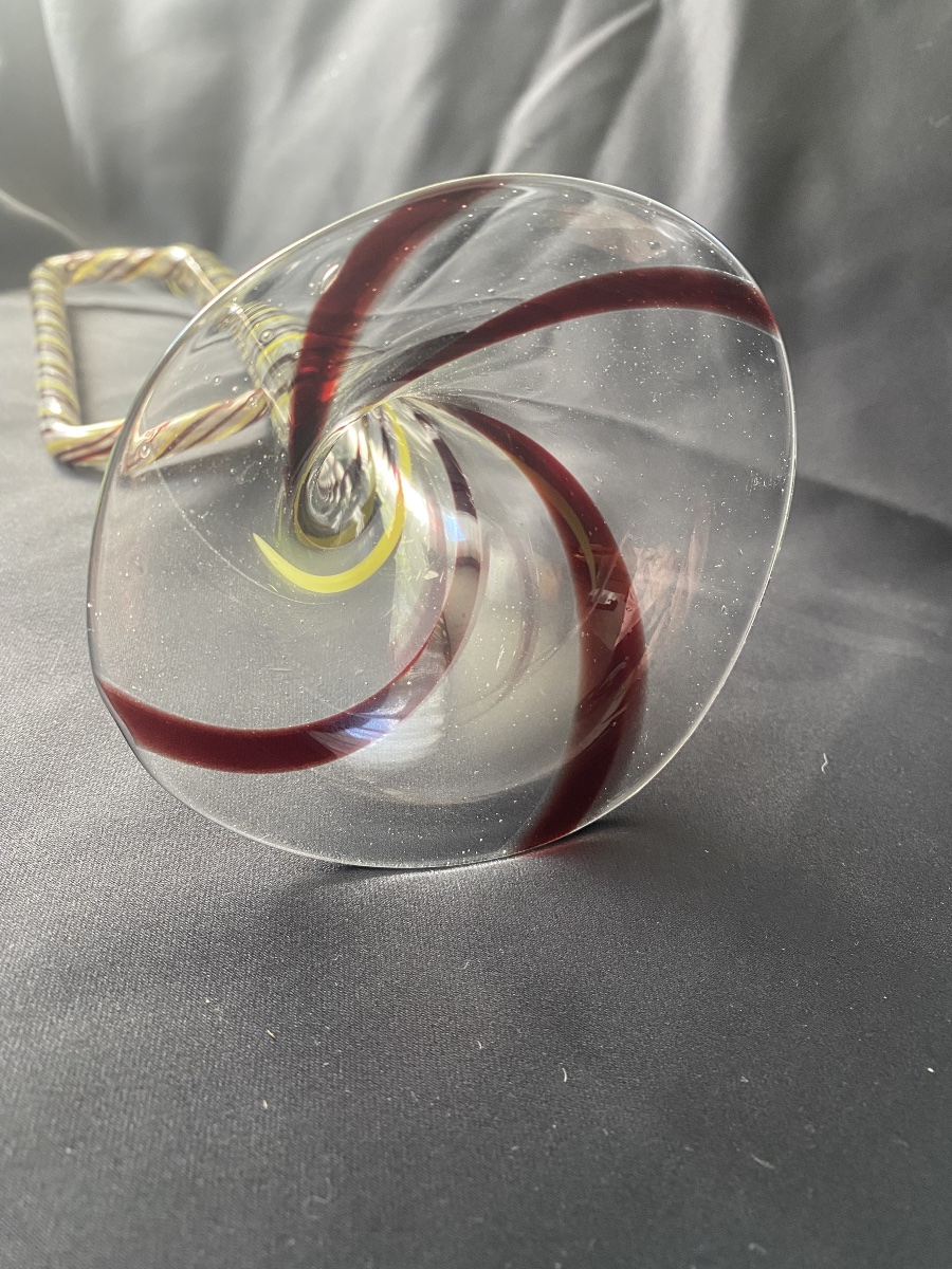 Clairon de Conscrit en Verre Soufflé  XIXe-photo-3
