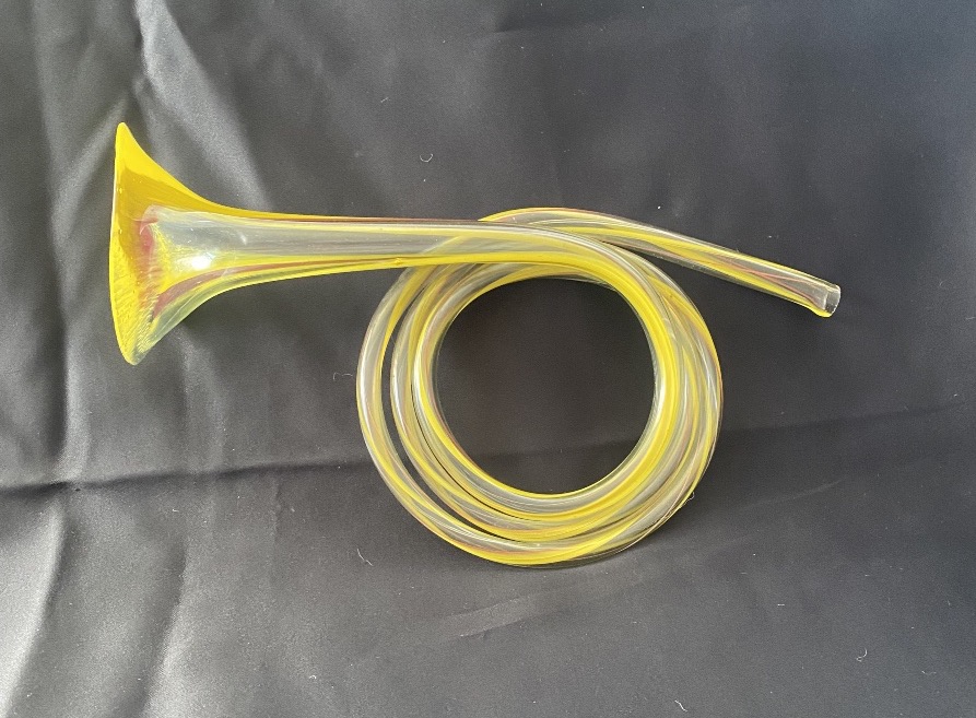 19th-century Blown-glass Conscript's Hunting Horn