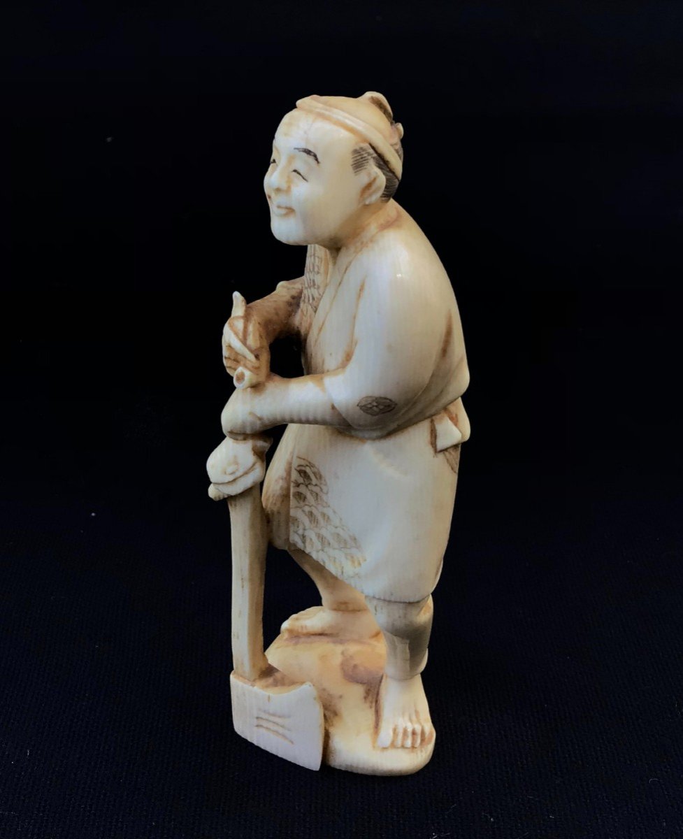 Okimono In Ivory-japan Meiji Period (1868-1912).-photo-3