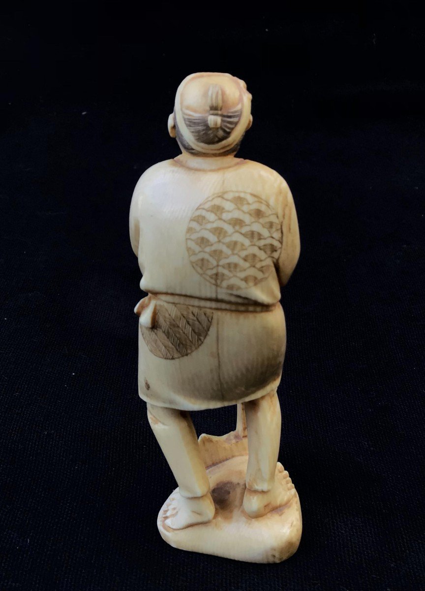 Okimono In Ivory-japan Meiji Period (1868-1912).-photo-4