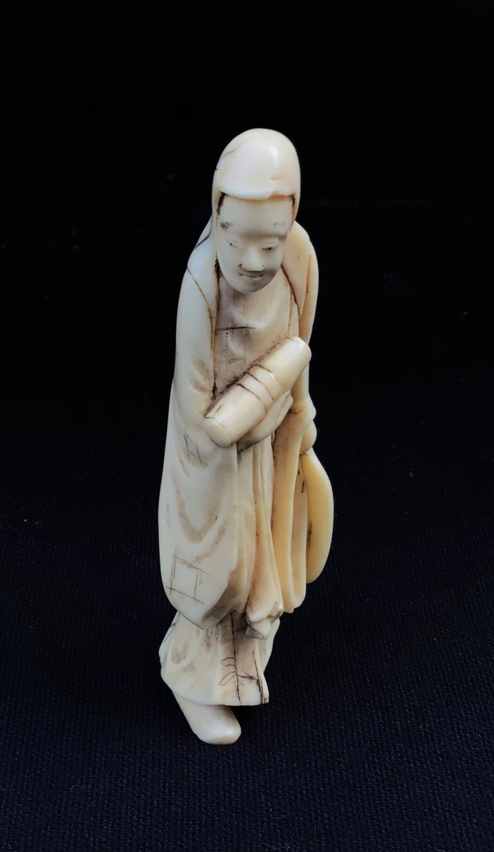 "okimono In Ivory-japan Meiji Period (1868-1912)"