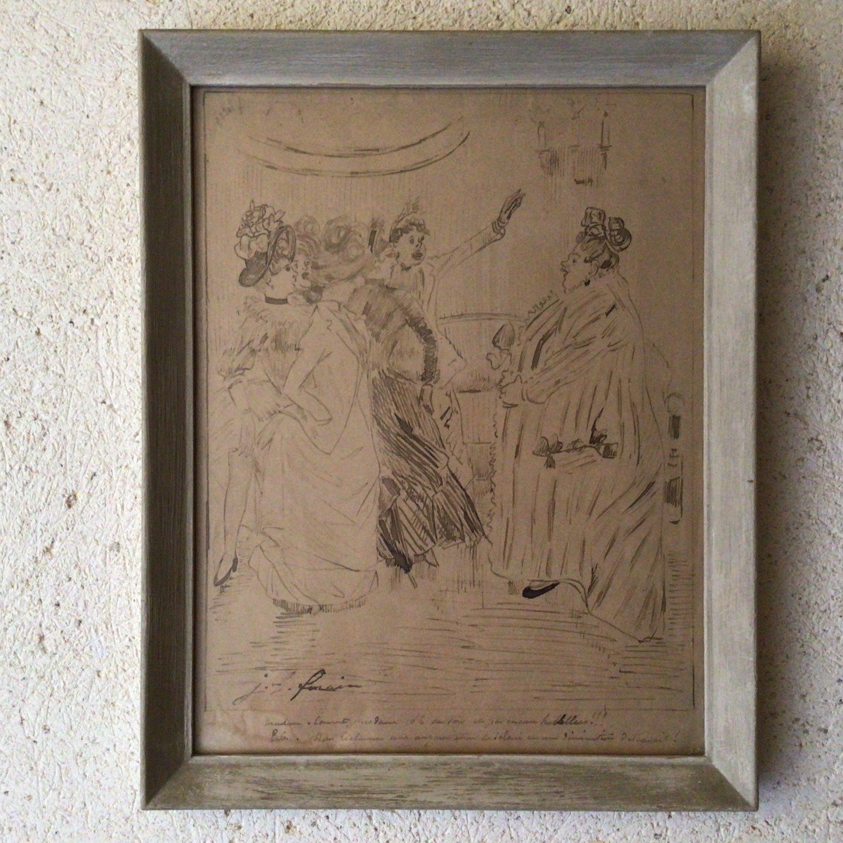 Forain Jean-louis - Ink Drawing-photo-7