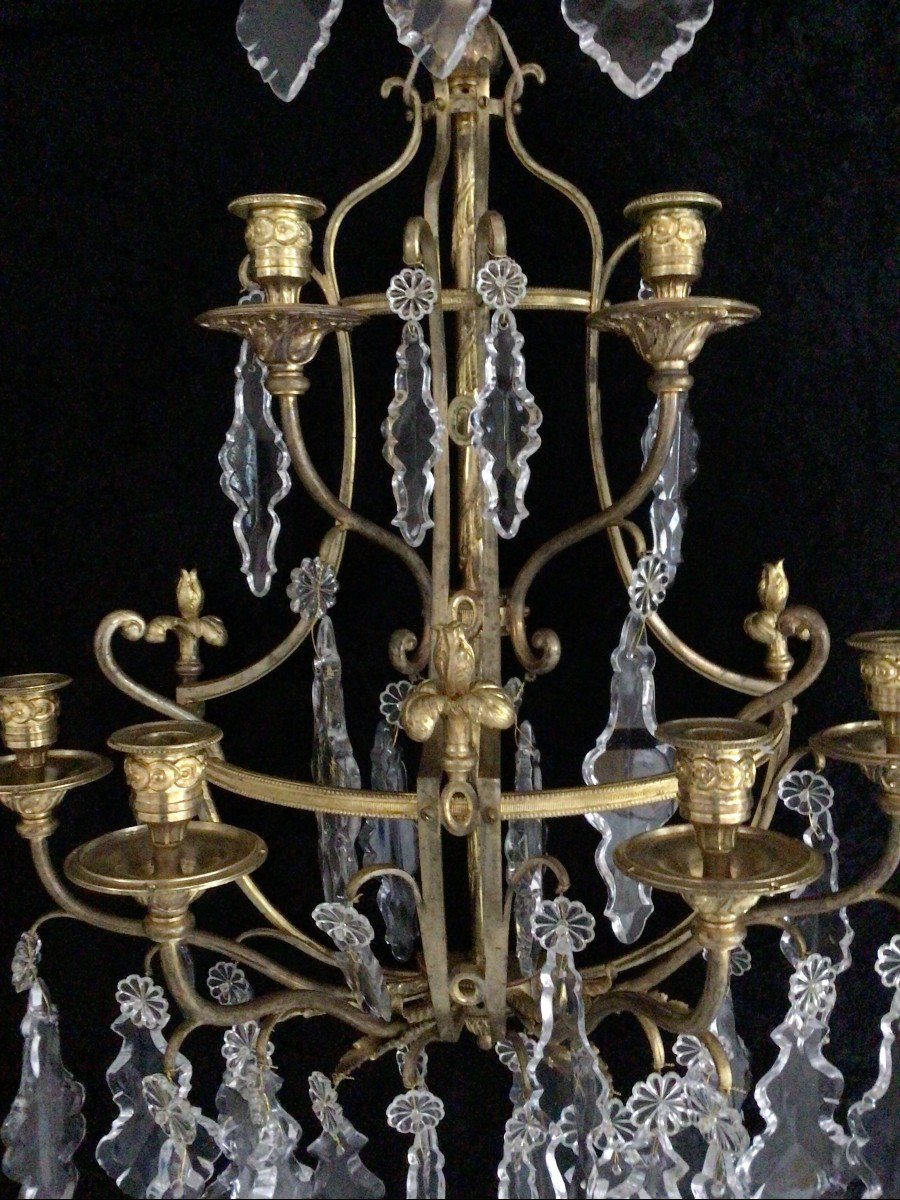 Important Pairs Of 19th Century Sconces.-photo-3