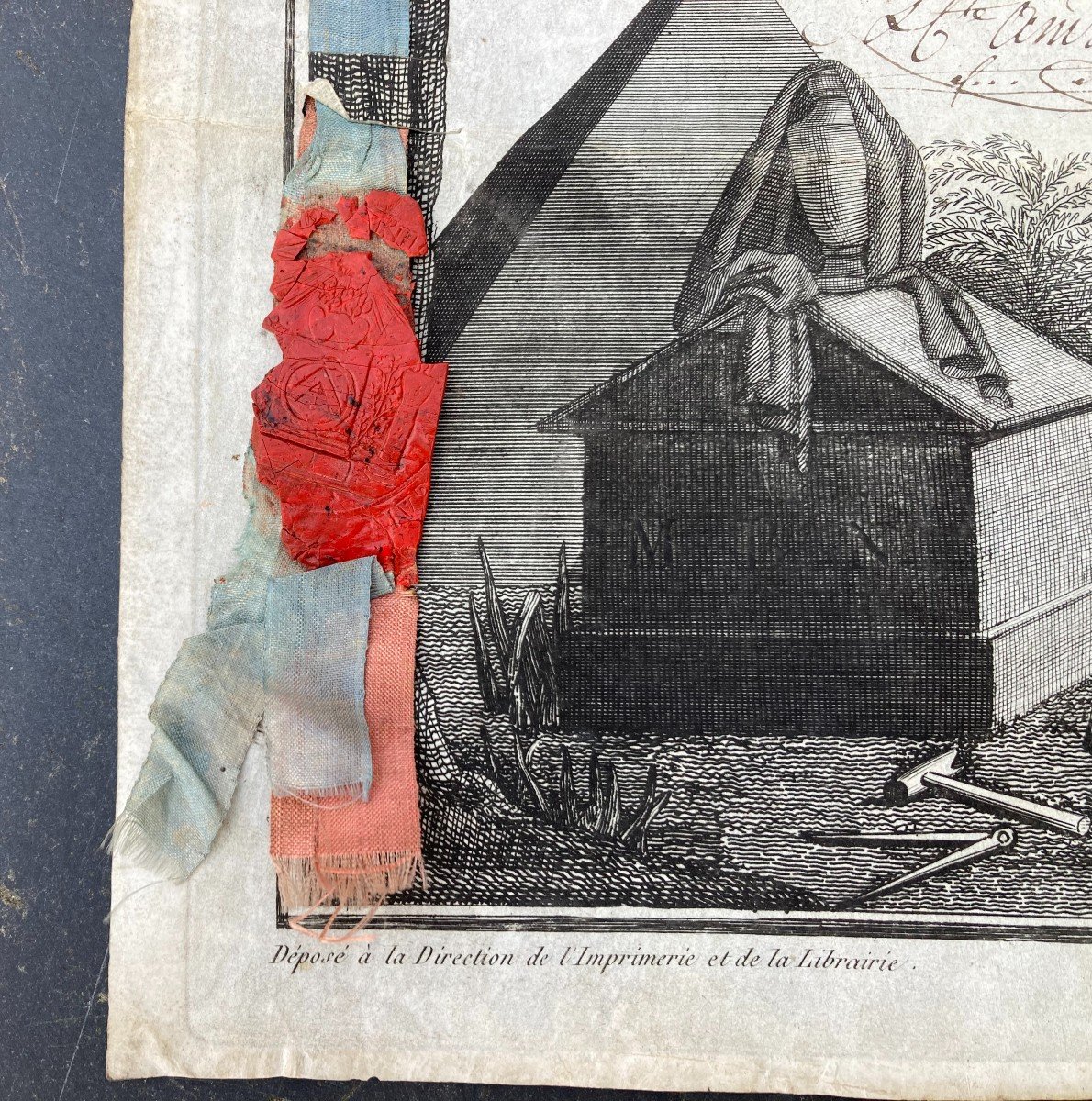 Franc-maçonnerie / Diplôme De Maitre Grand Orient De France 1820-photo-2