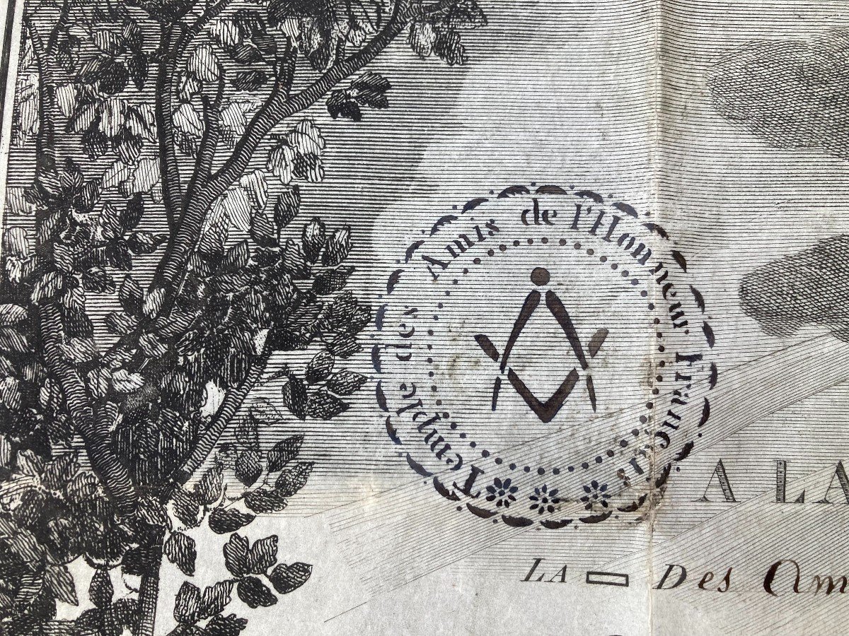 Franc-maçonnerie / Diplôme De Maitre Grand Orient De France 1820-photo-2