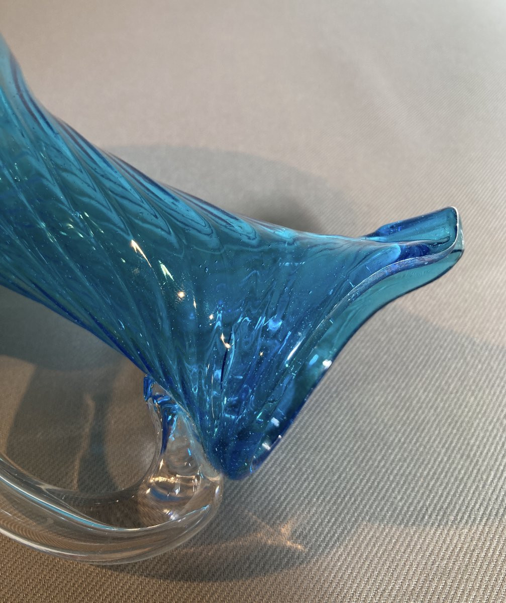 18th Century Norman Blown Glass Pitcher-photo-4