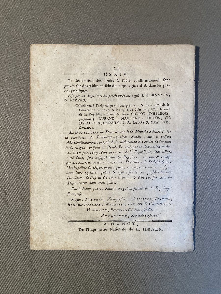 Constitutional Act Preceded By The Declaration Of The Rights Of Man June 24, 1793 No. 932.-photo-2