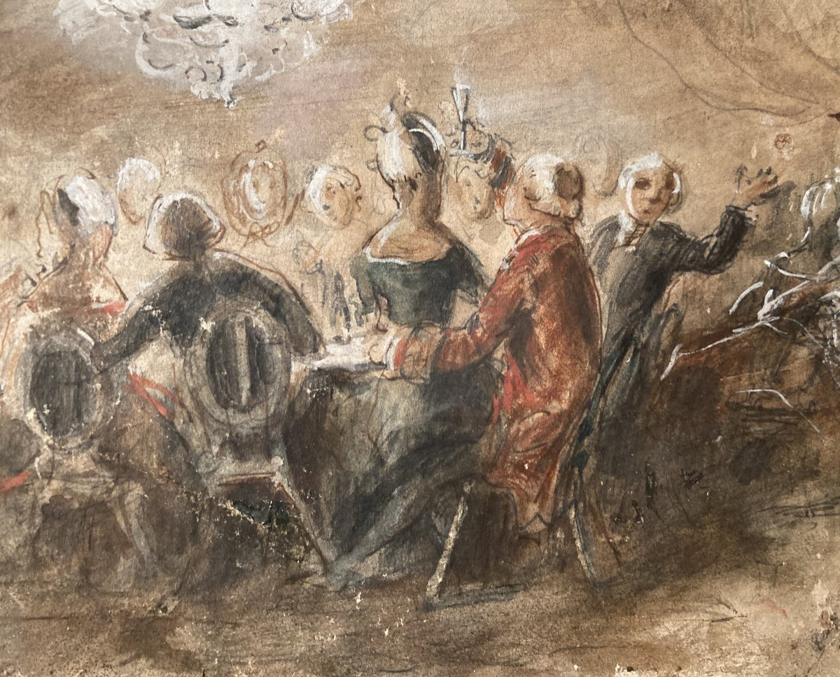Chodowiecki Daniel Nikolaus (1726-1801), Gouache On Paper-photo-5