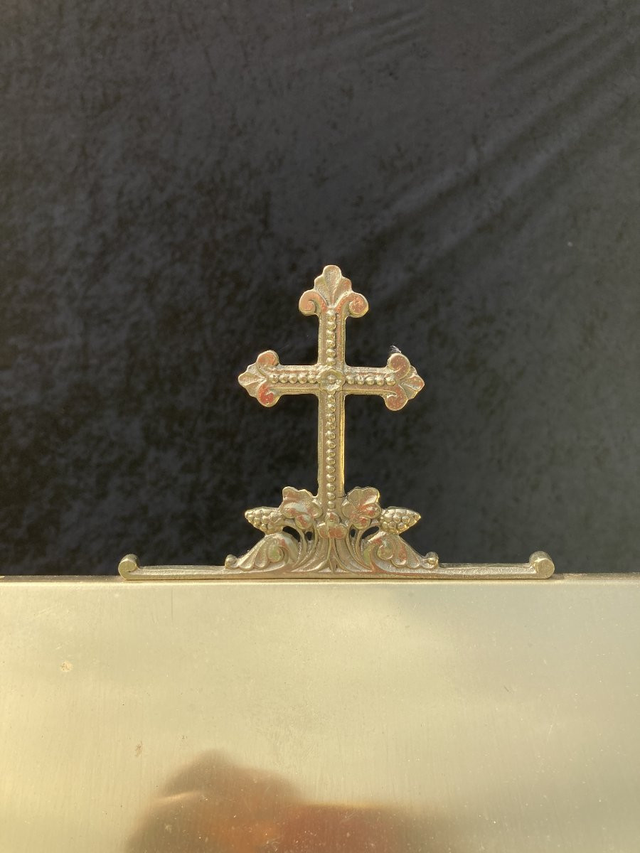 Ch&acirc;sses reliquaire en bronze dor&eacute; -photo-1
