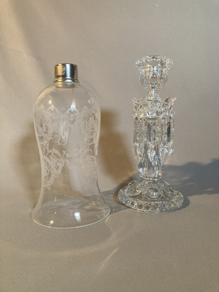 Baccarat - Photophore grand modèle "médaillon".-photo-2