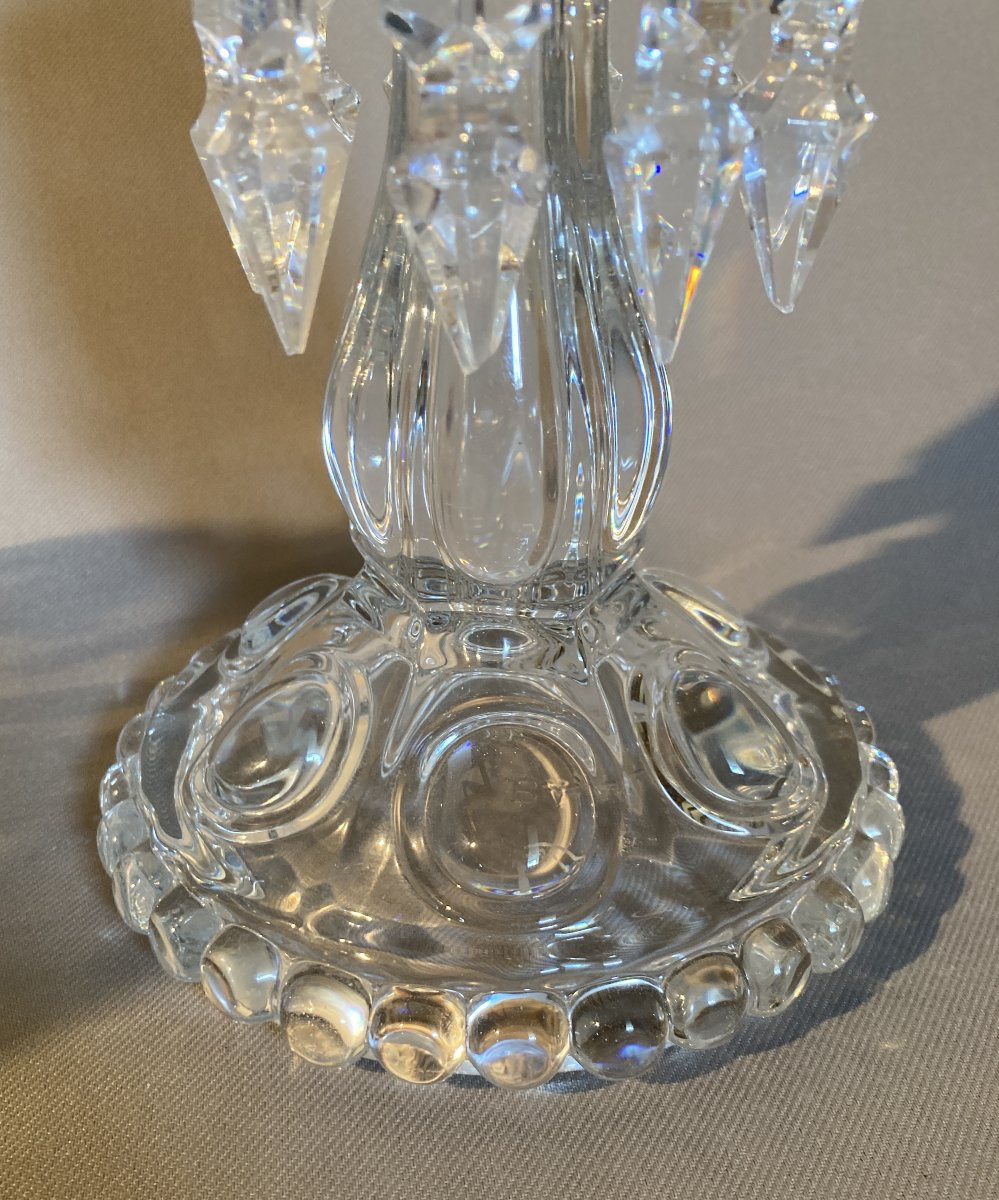 Baccarat - Photophore grand modèle "médaillon".-photo-1