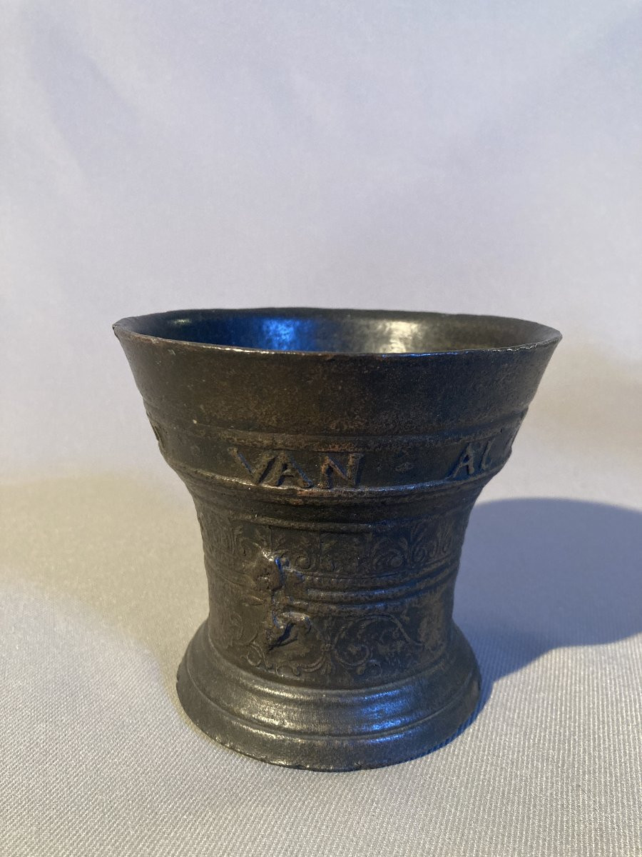 Mortier en bronze Flandres 1646-photo-2